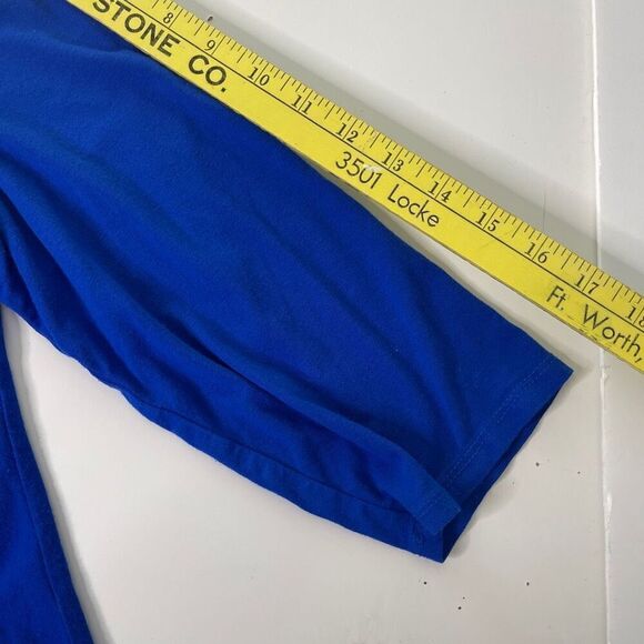 Adrianna‎ Papell  Royal Blue Swing Top with Contrast Embroidery - Picture 8 of 10